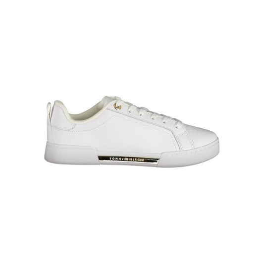 Tommy Hilfiger Chic White Lace-Up Sneakers with Contrast Detail TO-27120-EU36/US6