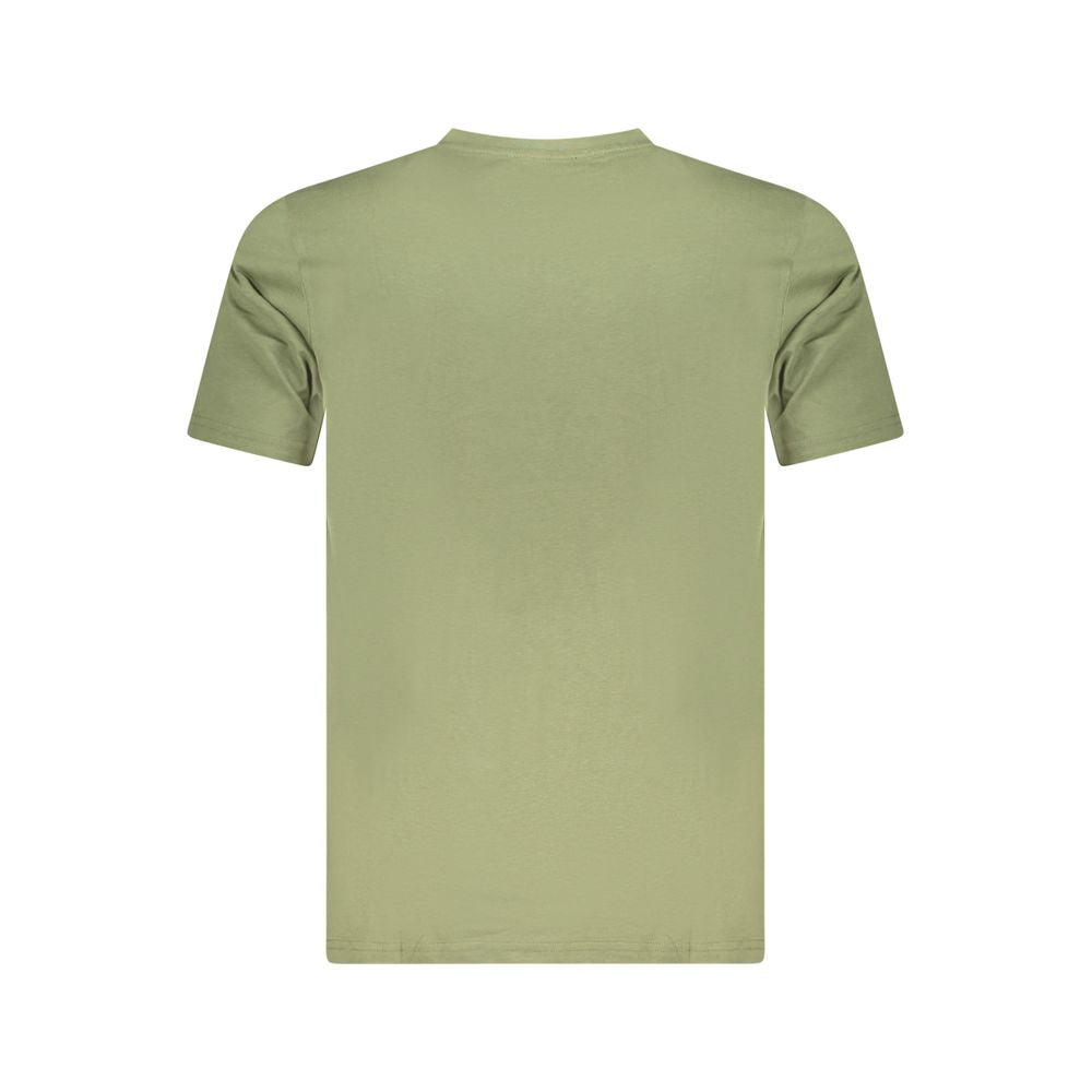 Cavalli Class Green Cotton Men T-Shirt CA-36662-M