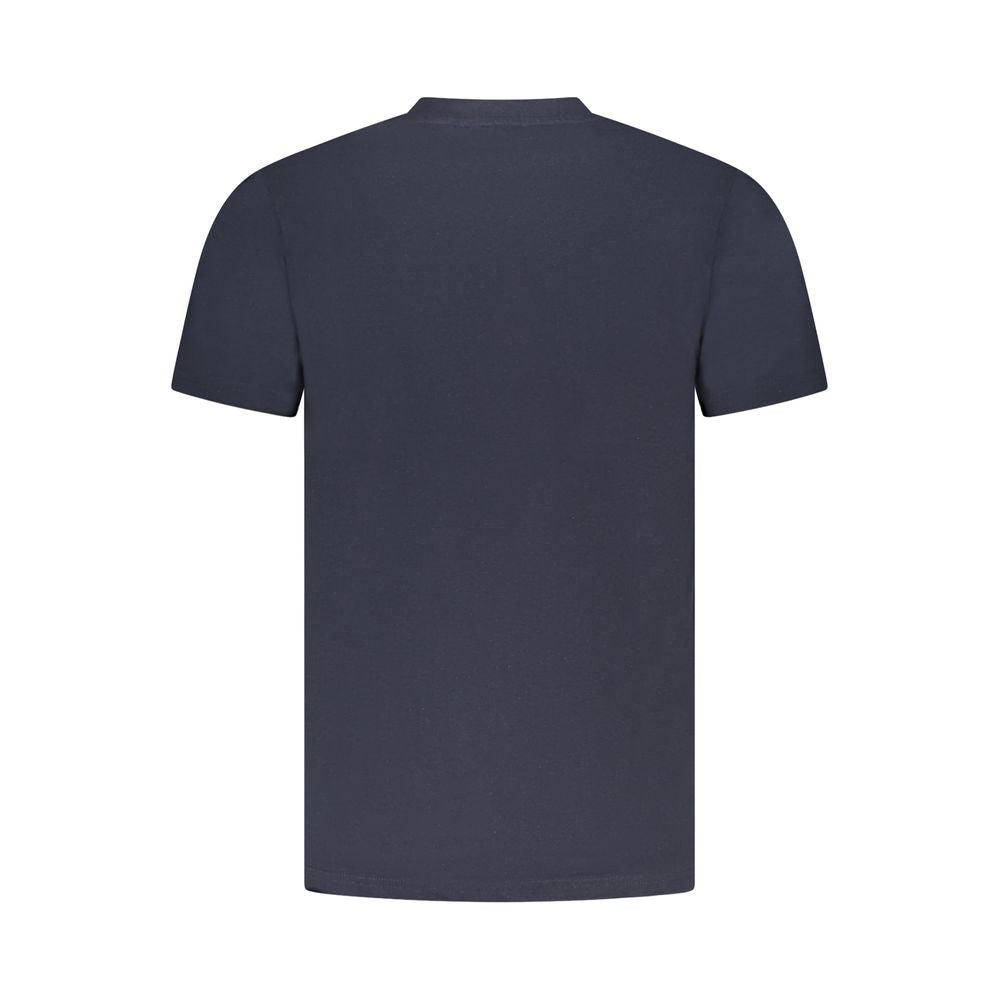 Cavalli Class Blue Cotton Men T-Shirt CA-36670-M