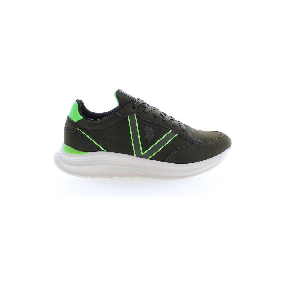 U.S. POLO ASSN. Green Polyester Men Sneaker US-14568-EU41/US8
