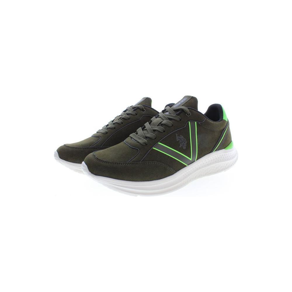 U.S. POLO ASSN. Green Polyester Men Sneaker US-14568-EU41/US8