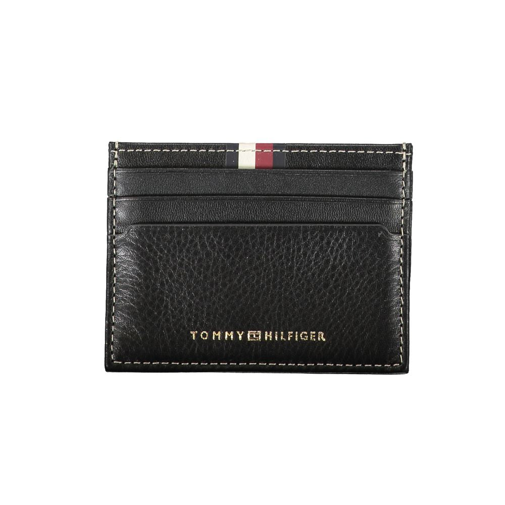 Tommy Hilfiger Black Leather Men Wallet TO-25987