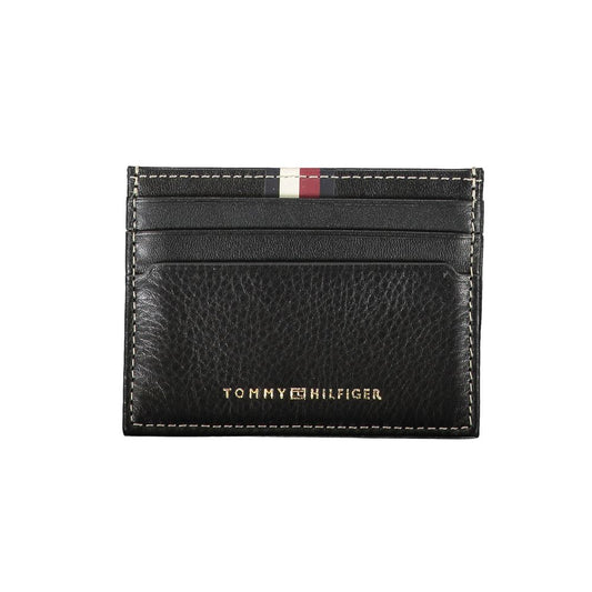 Tommy Hilfiger Black Leather Men Wallet TO-25987