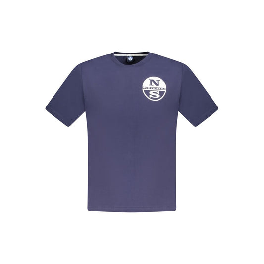 North Sails Blue Cotton Men T-Shirt NO-33767-S
