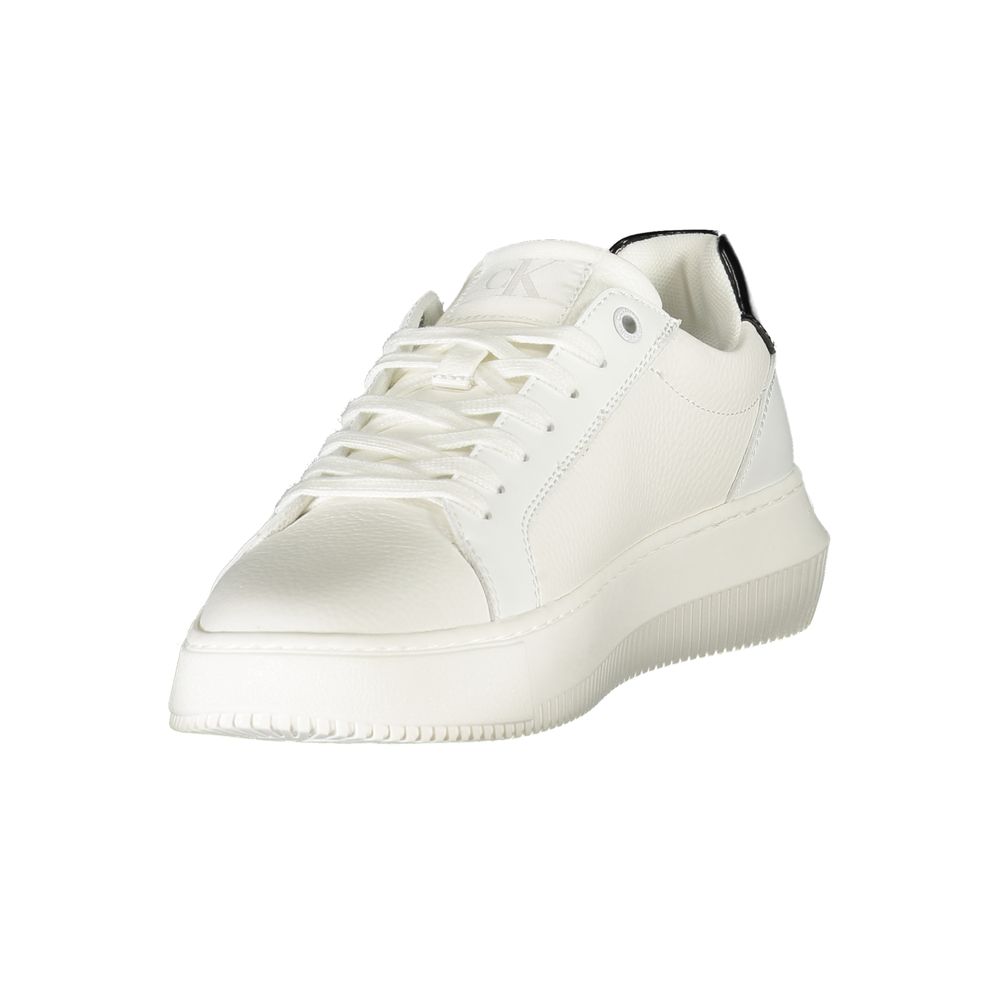 Calvin Klein White Polyester Sneaker