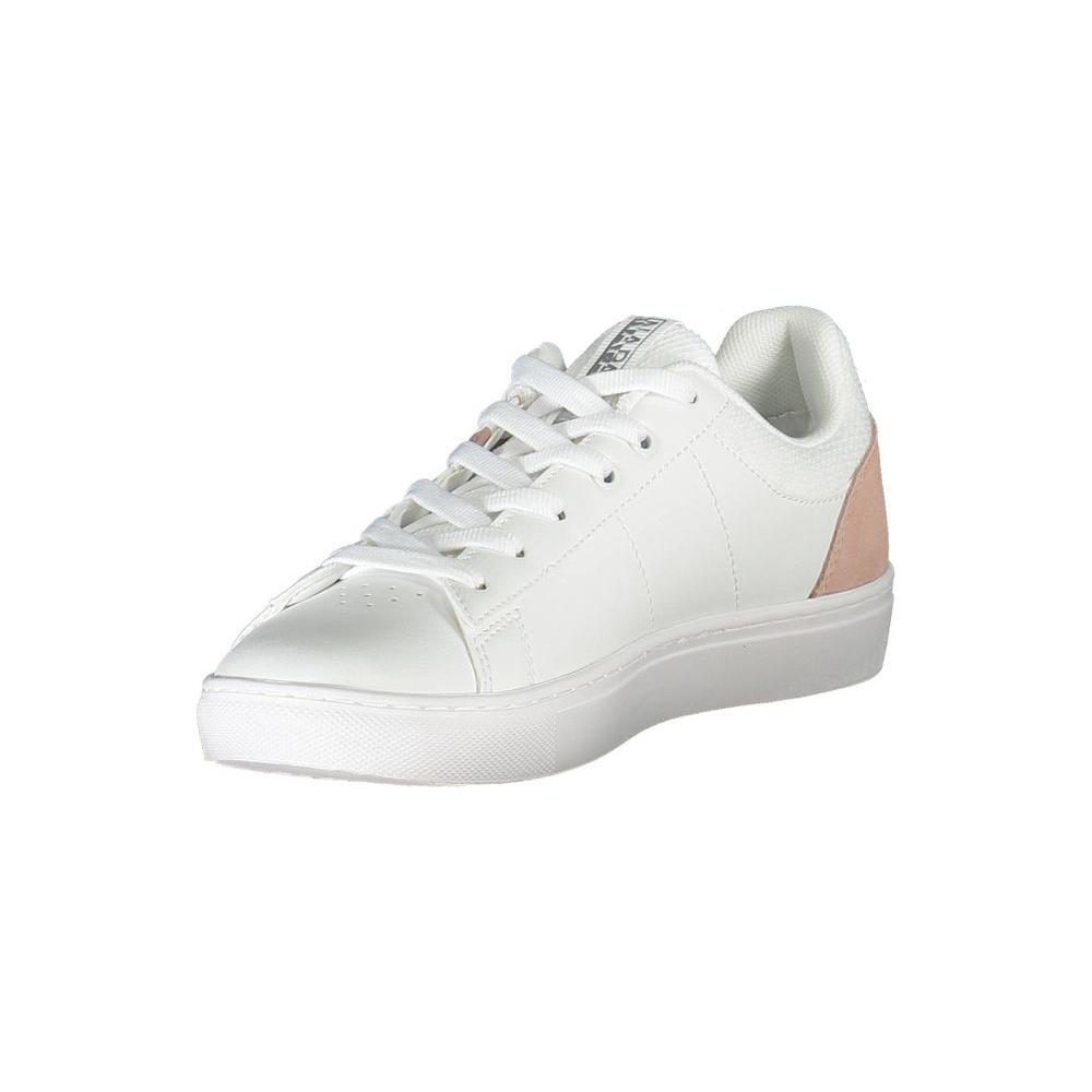 Napapijri White Leather Women Sneaker NA-38192-EU36/US6