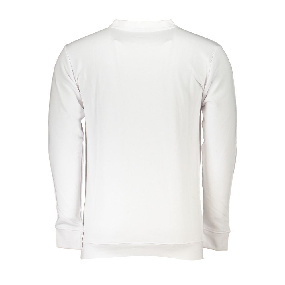 Cavalli Class White Cotton Sweatshirt