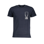 Cavalli Class Blue Cotton T-Shirt CA-28622-M