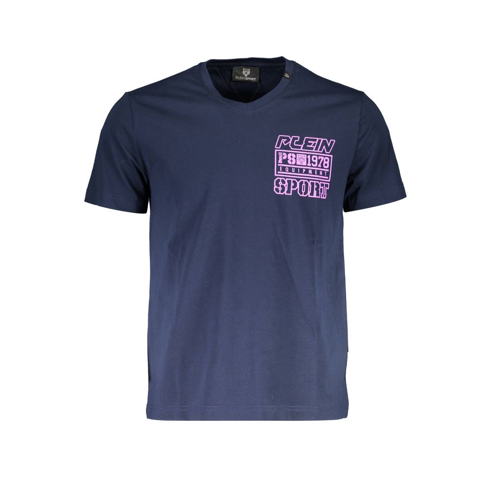 Plein Sport Blue Cotton T-Shirt
