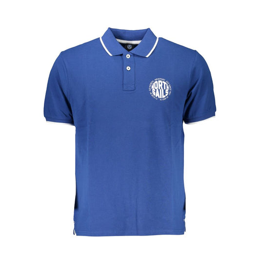 North Sails Blue Cotton Polo Shirt NO-27276-S