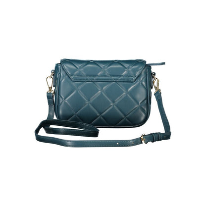 Mario Valentino Green Polyethylene Women Handbag with adjustable strap and quilted design for elegant styling.
