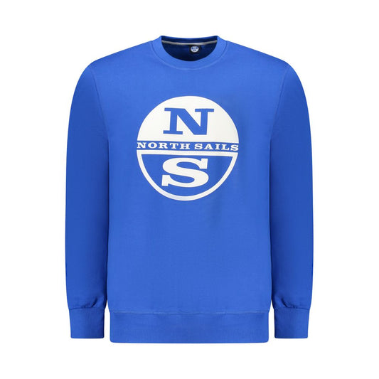 North Sails Blue Cotton Men Sweater NO-34349-S
