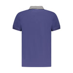 Cavalli Class Blue Cotton Men Polo Shirt CA-36644-M