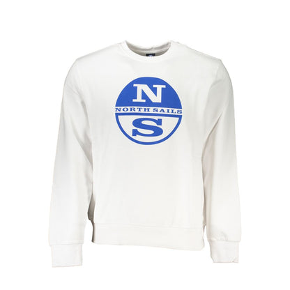 North Sails White Cotton Men Sweater