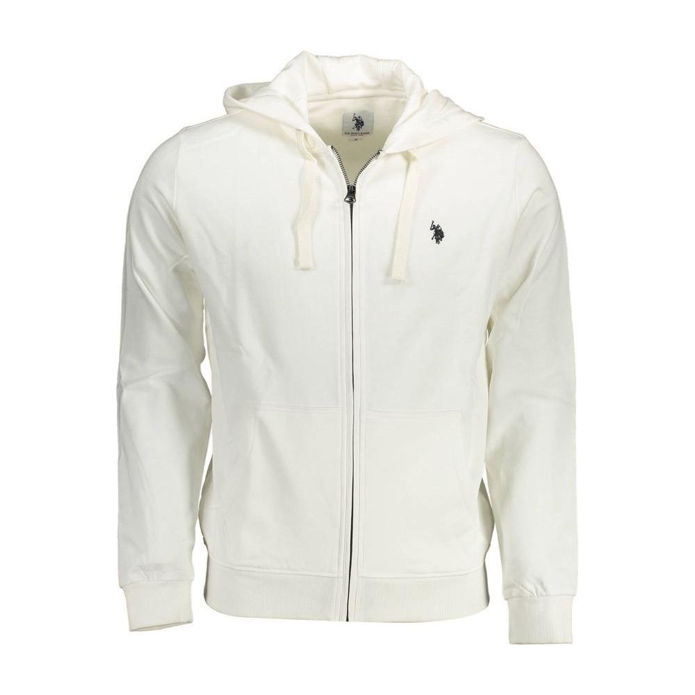 U.S. POLO ASSN. White Cotton Men Sweater US-16836-XXL