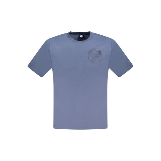 North Sails Blue Cotton Men T-Shirt NO-33762-S