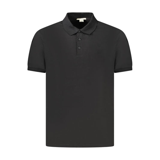 Calvin Klein Black Cotton Men Polo Shirt CA-34967-S