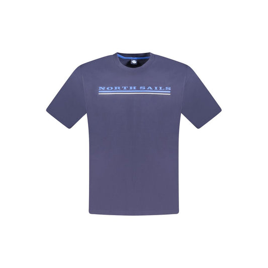 North Sails Blue Cotton Men T-Shirt NO-33726-S