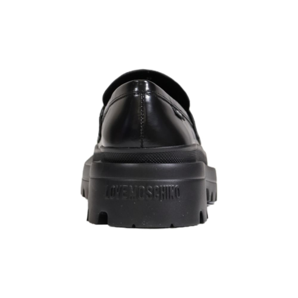 Love Moschino Black Polyethylene Platform Pumps