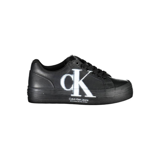 Calvin Klein Black Leather Women Sneaker CA-21733-EU38/US8
