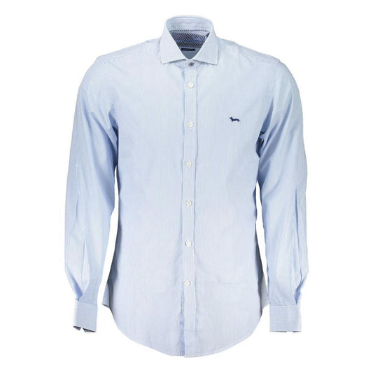 Harmont & Blaine Light Blue Cotton Men Shirt HA-23715-XXL