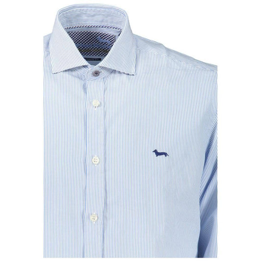 Harmont & Blaine Light Blue Cotton Men Shirt HA-23715-XXL