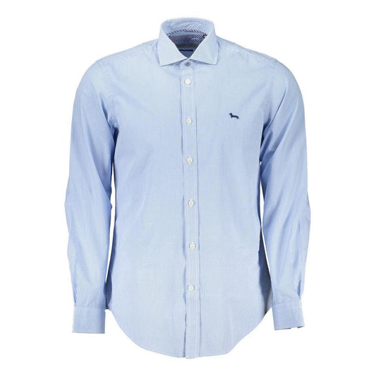 Harmont & Blaine Light Blue Cotton Men Shirt HA-23724-XXL