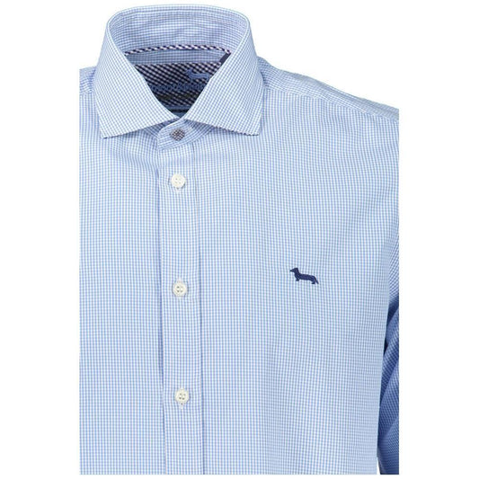 Harmont & Blaine Light Blue Cotton Men Shirt HA-23724-XXL