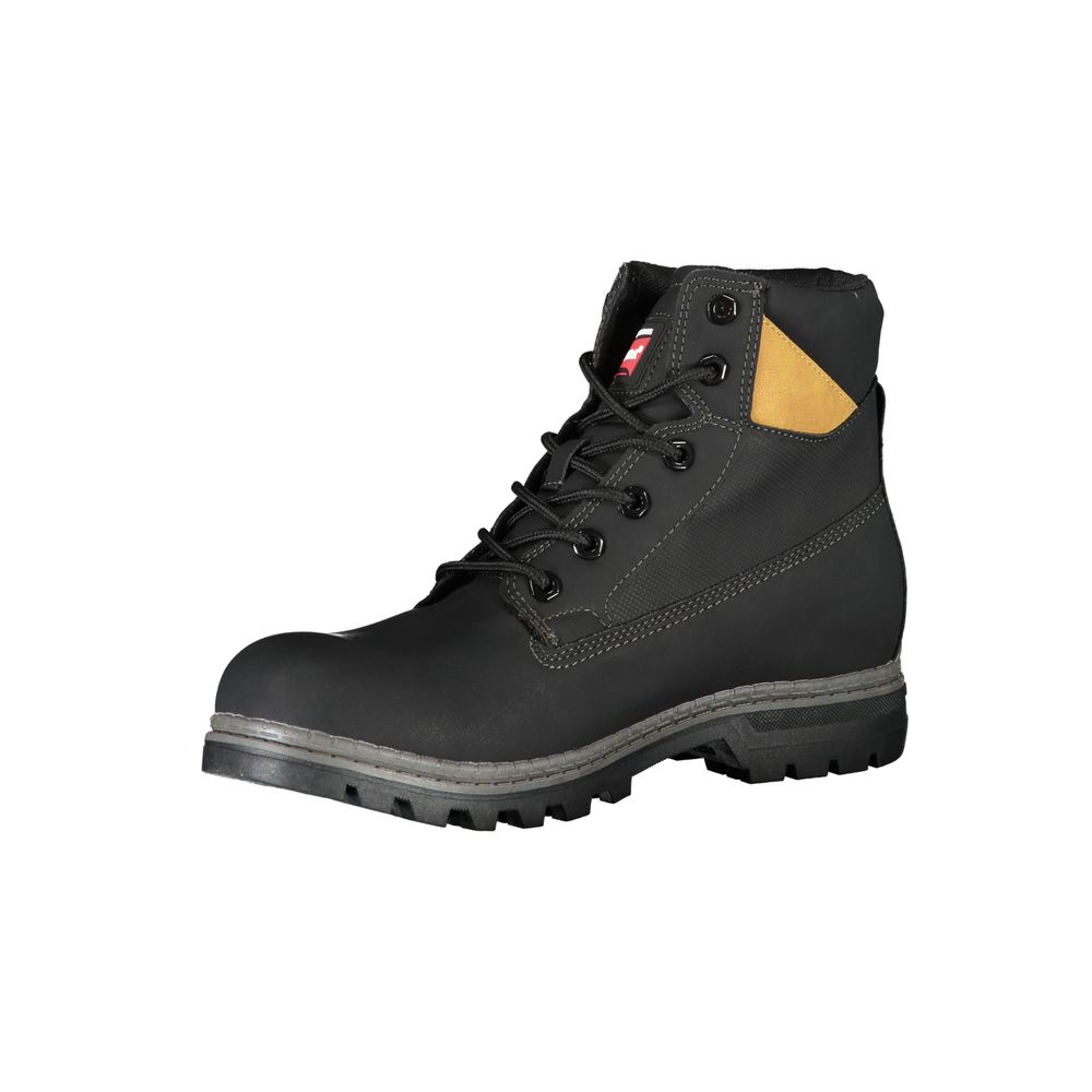 Carrera Black Polyester Men Boot
