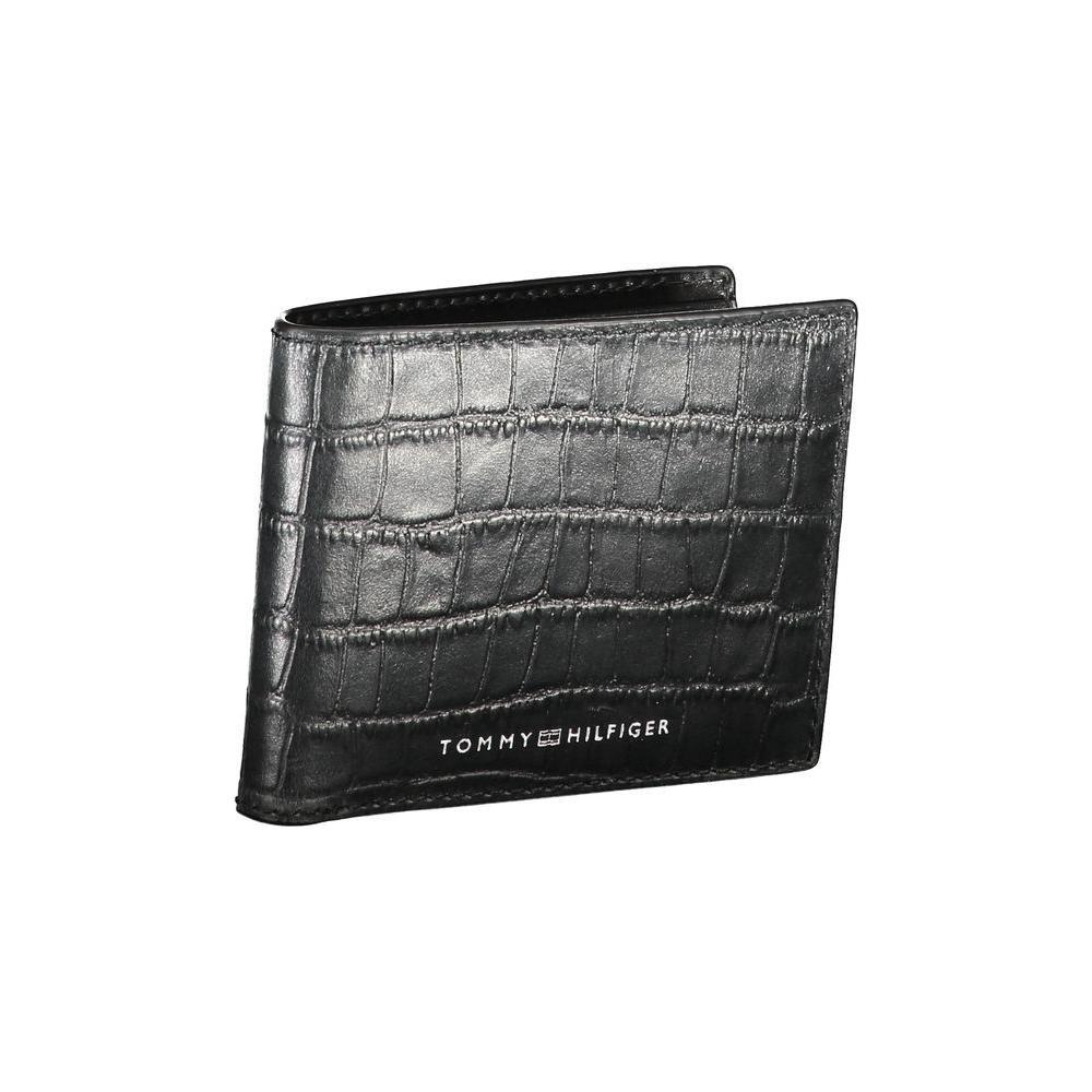 Tommy Hilfiger Black Leather Wallet TO-30741