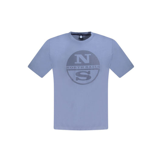 North Sails Blue Cotton Men T-Shirt NO-33760-S