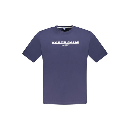 North Sails Blue Cotton Men T-Shirt NO-33755-S