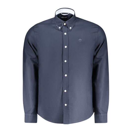 North Sails Blue Cotton Men Shirt NO-35798-S