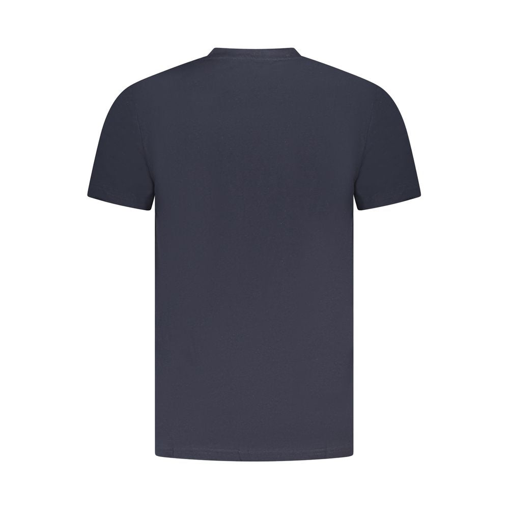 Cavalli Class Blue Cotton Men T-Shirt CA-36691-L