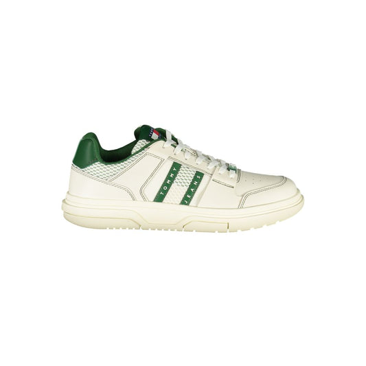 Tommy Hilfiger Green Leather Men Sneaker TO-36755-EU40/US7