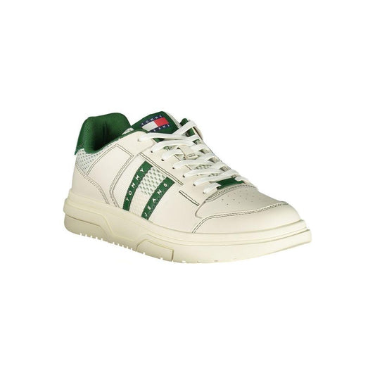 Tommy Hilfiger Green Leather Men Sneaker TO-36755-EU40/US7