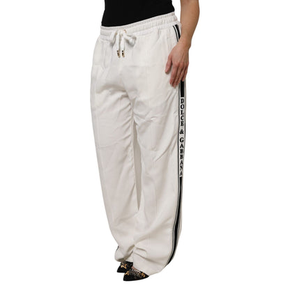 Dolce & Gabbana White Jogger Sweatpants Pants Dolce & Gabbana