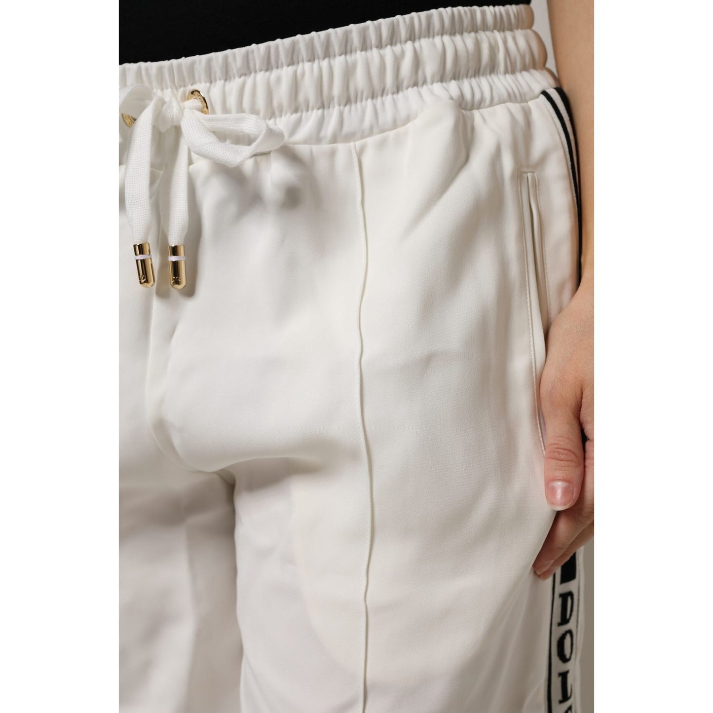Dolce & Gabbana White Jogger Sweatpants Pants Dolce & Gabbana