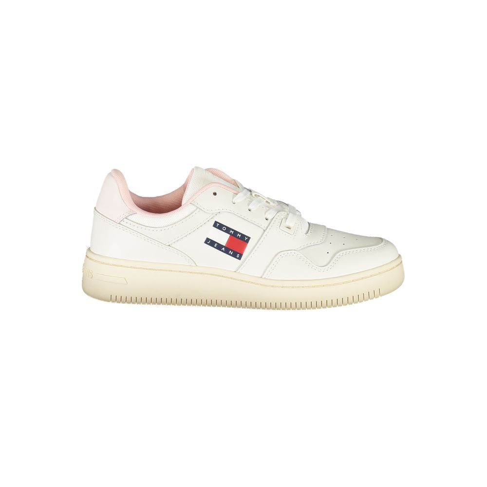 Tommy Hilfiger White Polyester Sneaker