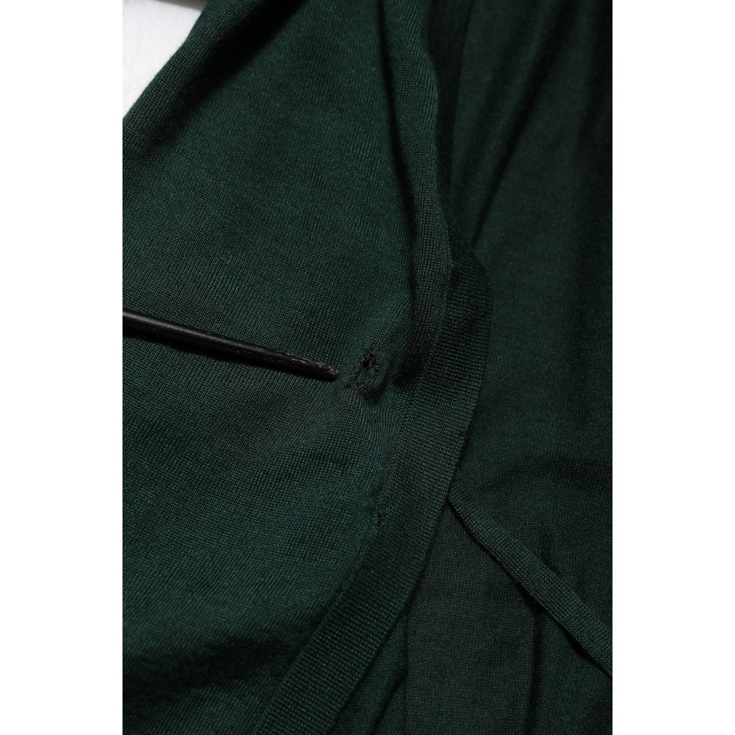 Dolce & Gabbana Dark Green Cashmere Silk Cardigan Sweater