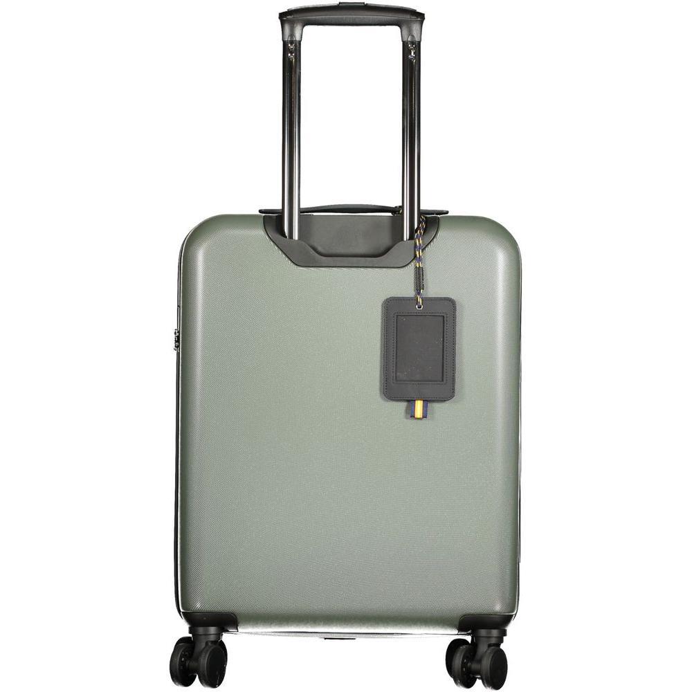 Front view with bag zipped and handles upright.