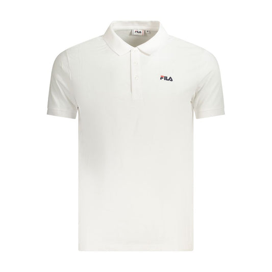 Fila White Cotton Polo Shirt