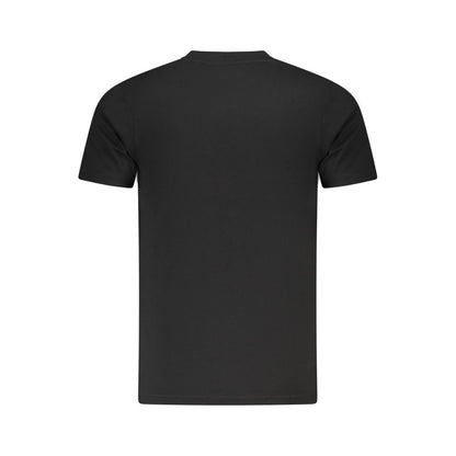 Alt Tag: Cavalli Class Black Cotton Men T-Shirt with striking print, luxury designer fashion piece.