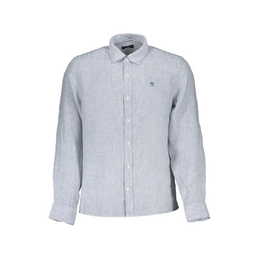 North Sails Blue Linen Shirt NO-29728-S