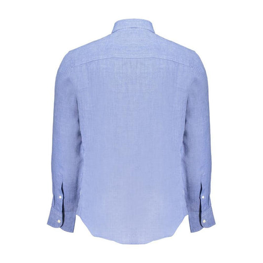 North Sails Blue Linen Shirt NO-29884-S