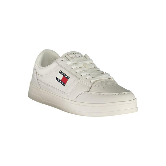 Tommy Hilfiger White Leather Men Sneaker