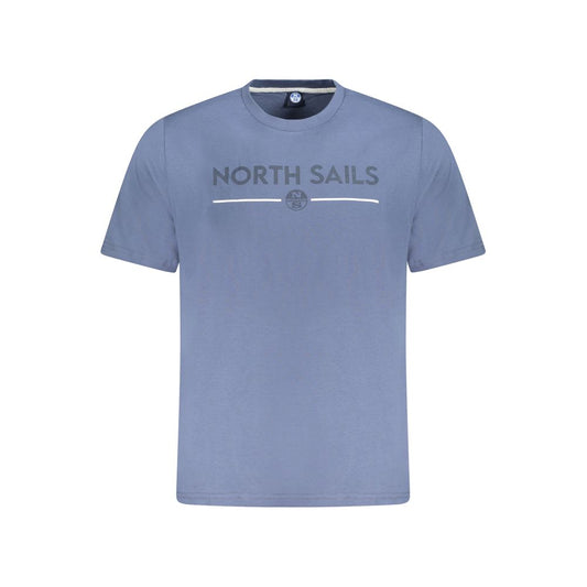 North Sails Blue Cotton Men T-Shirt NO-34003-S