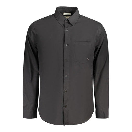 Calvin Klein Black Cotton Shirt CA-35633-S