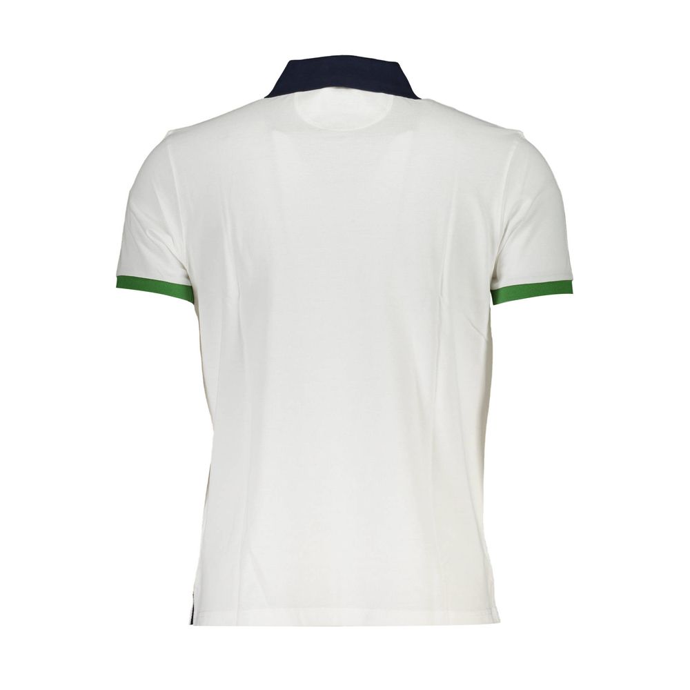 La Martina White Cotton Polo Shirt