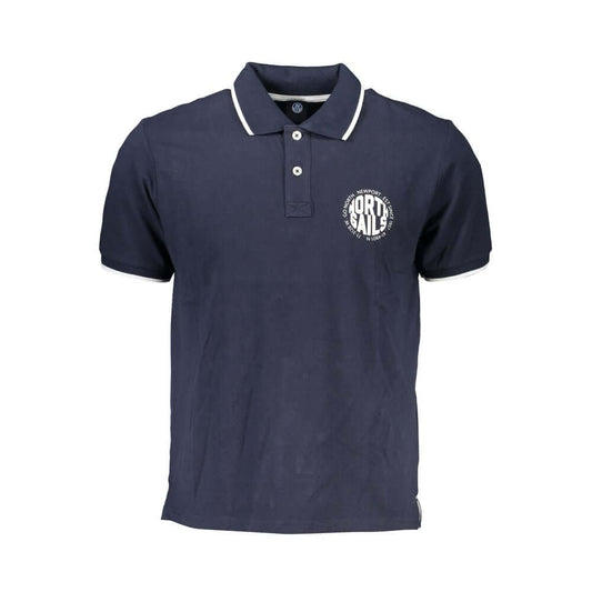 North Sails Blue Cotton Polo Shirt NO-27309-S